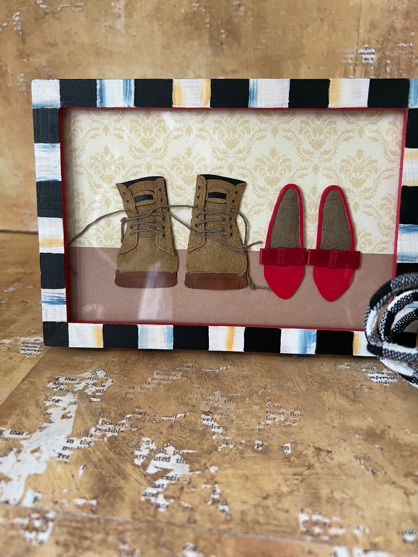 Frame with Shoes