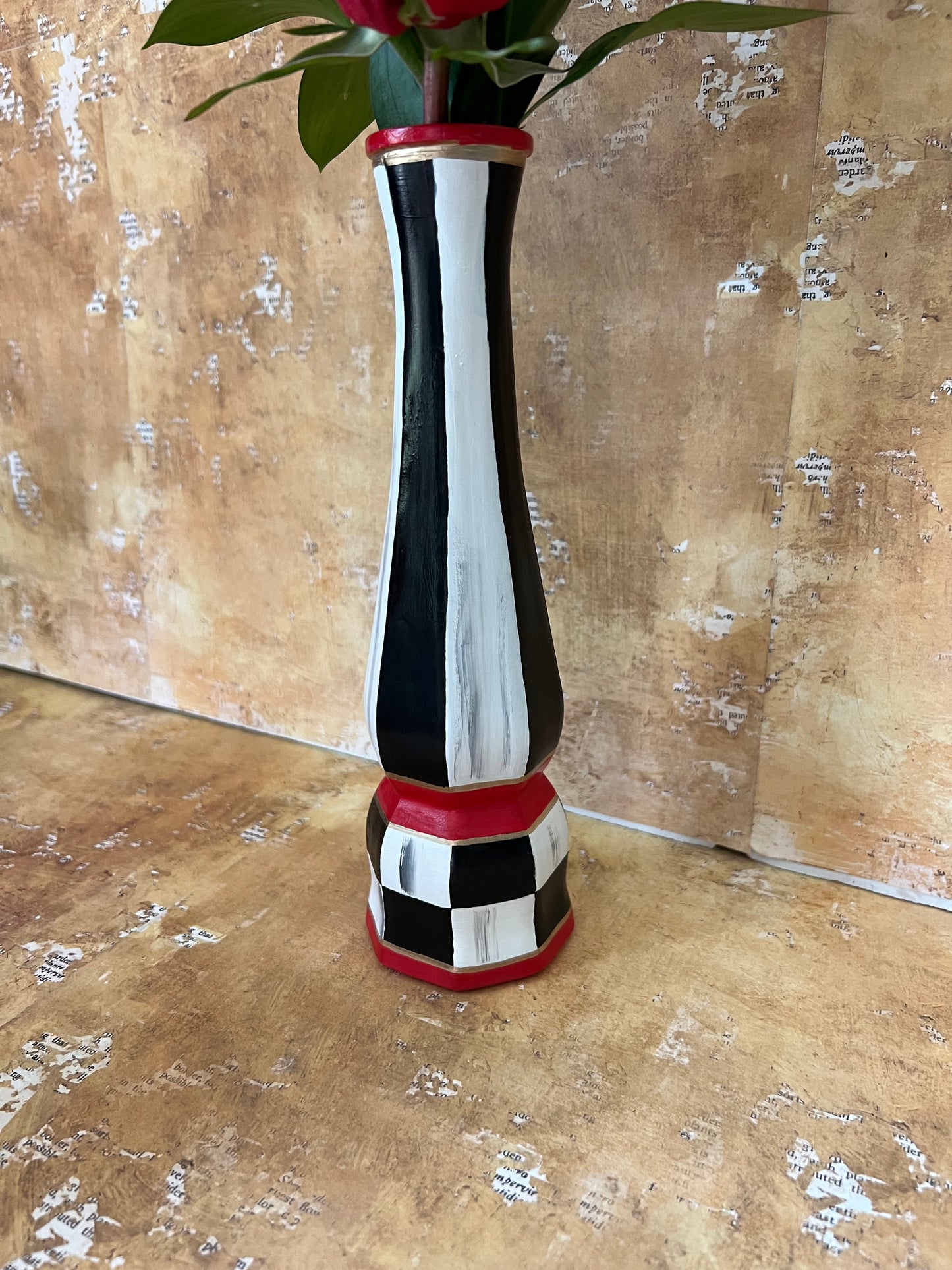 Red Banded Vase