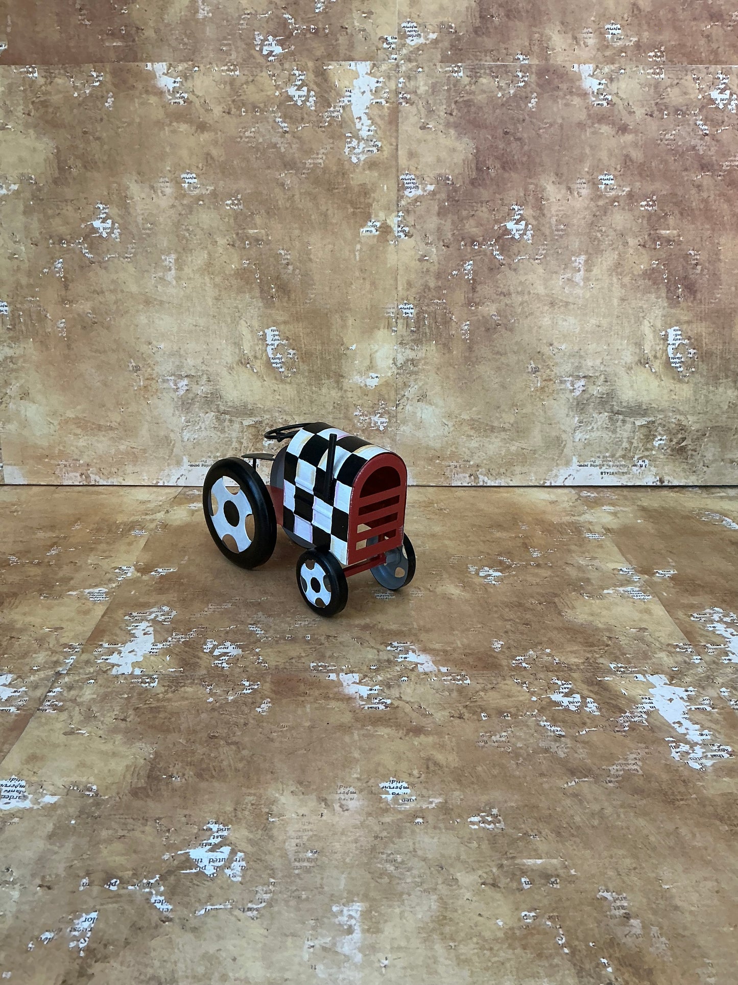 Metal Tractor Figurine