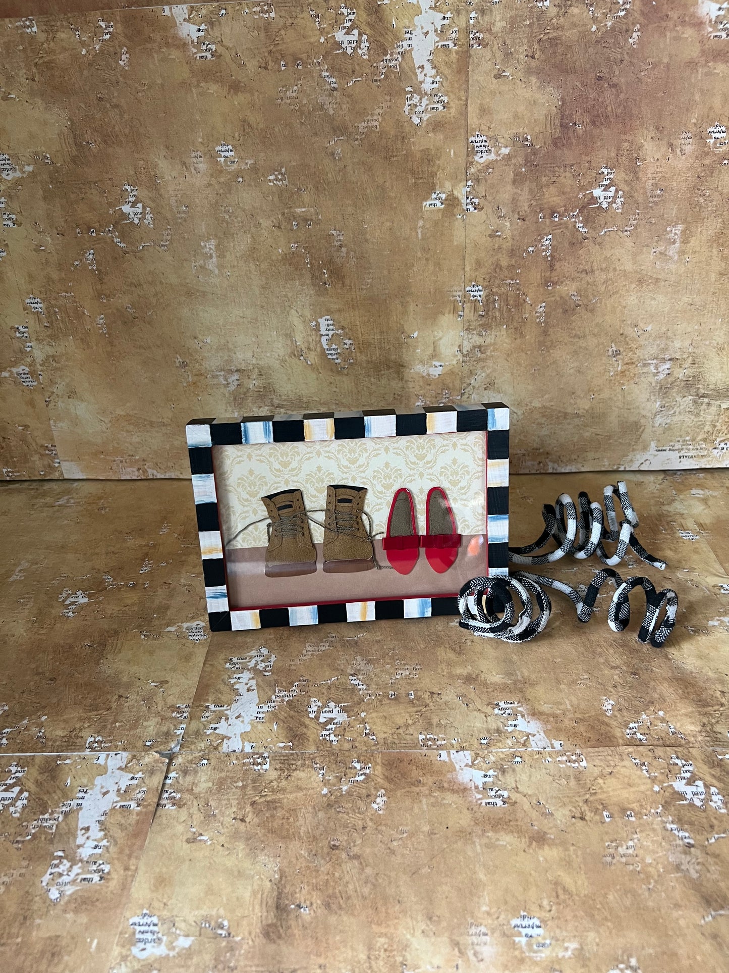 Frame with Shoes