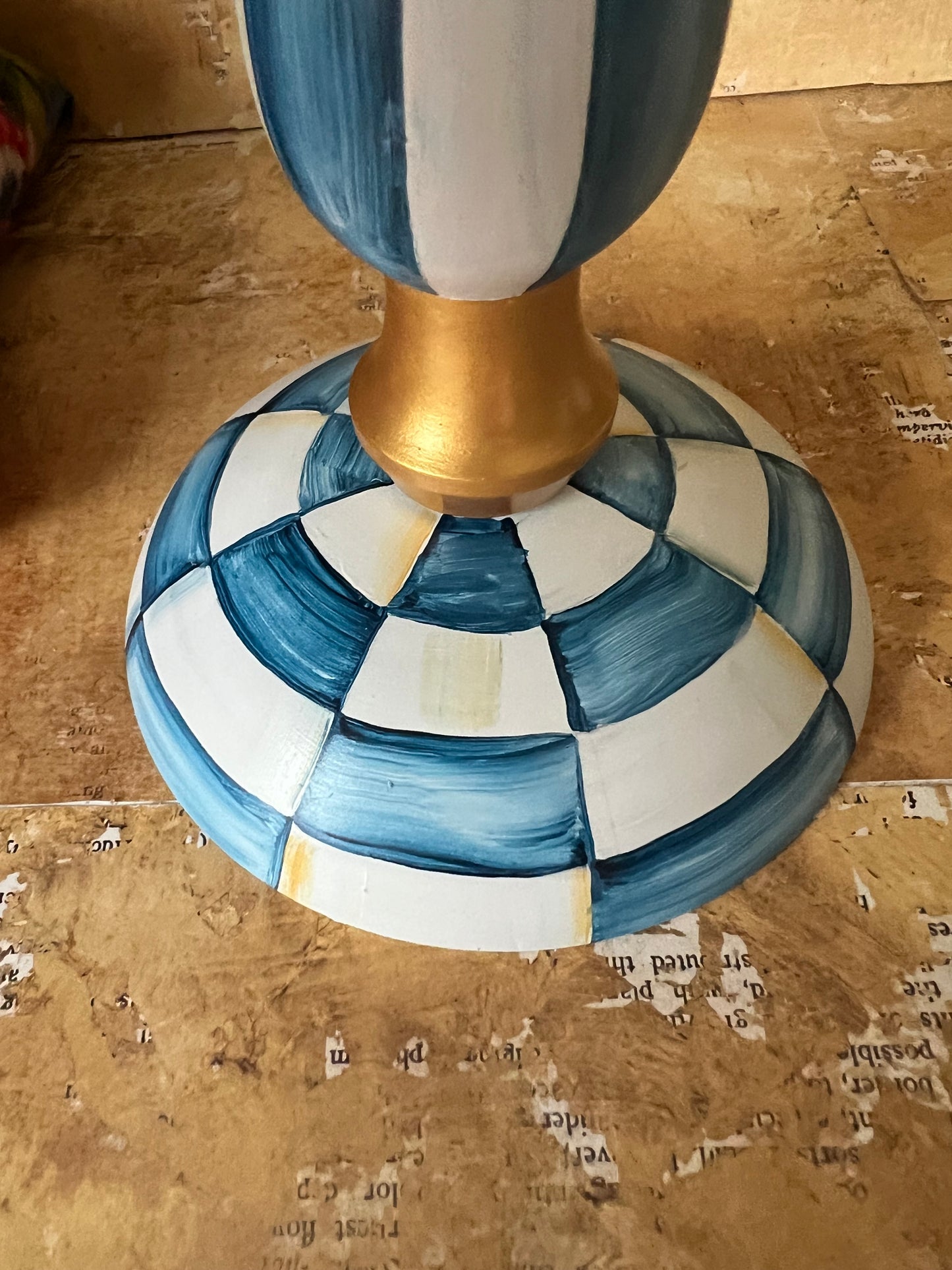 Blue and White Candle Holders