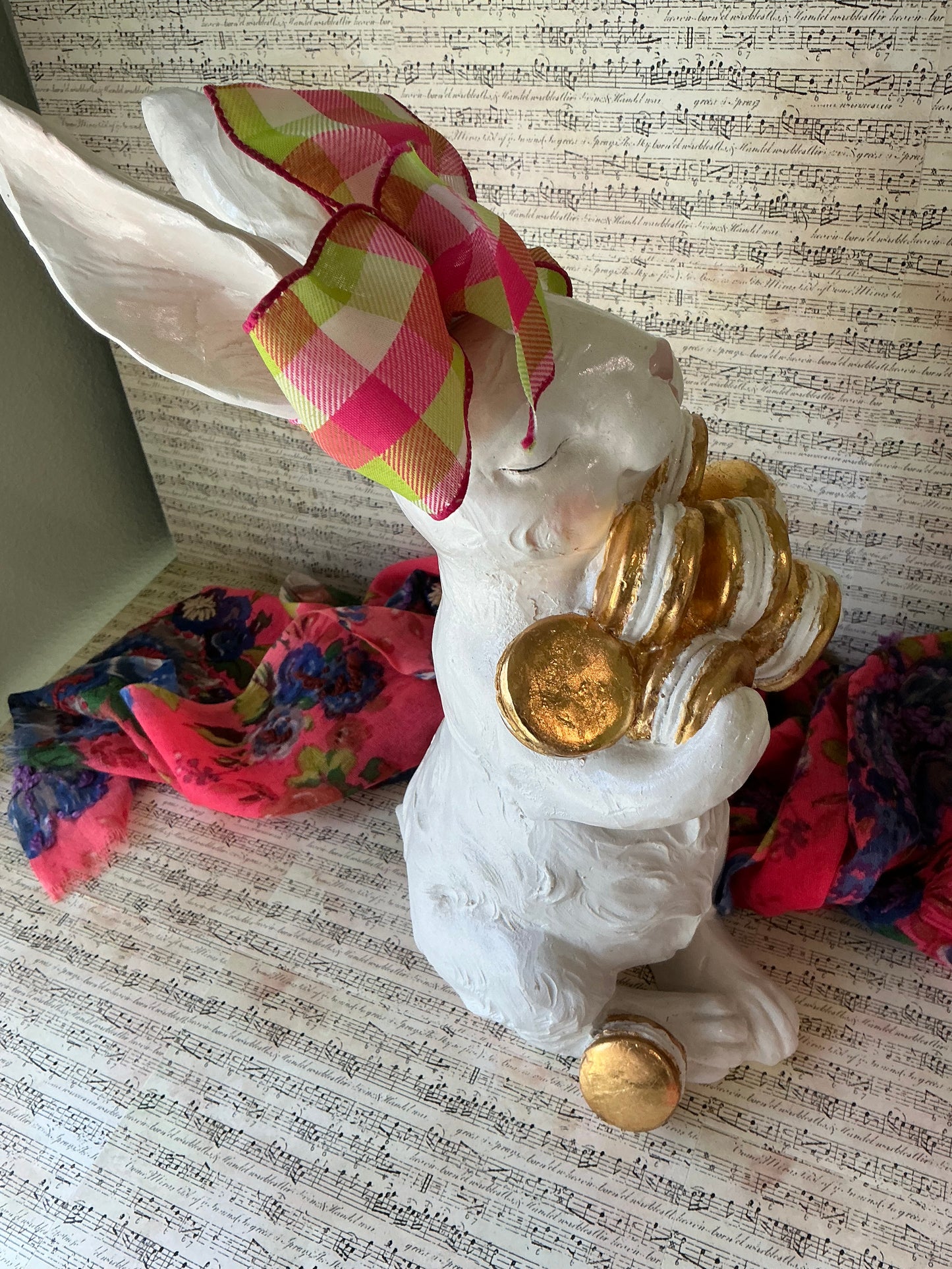 White Rabbit With Macarons