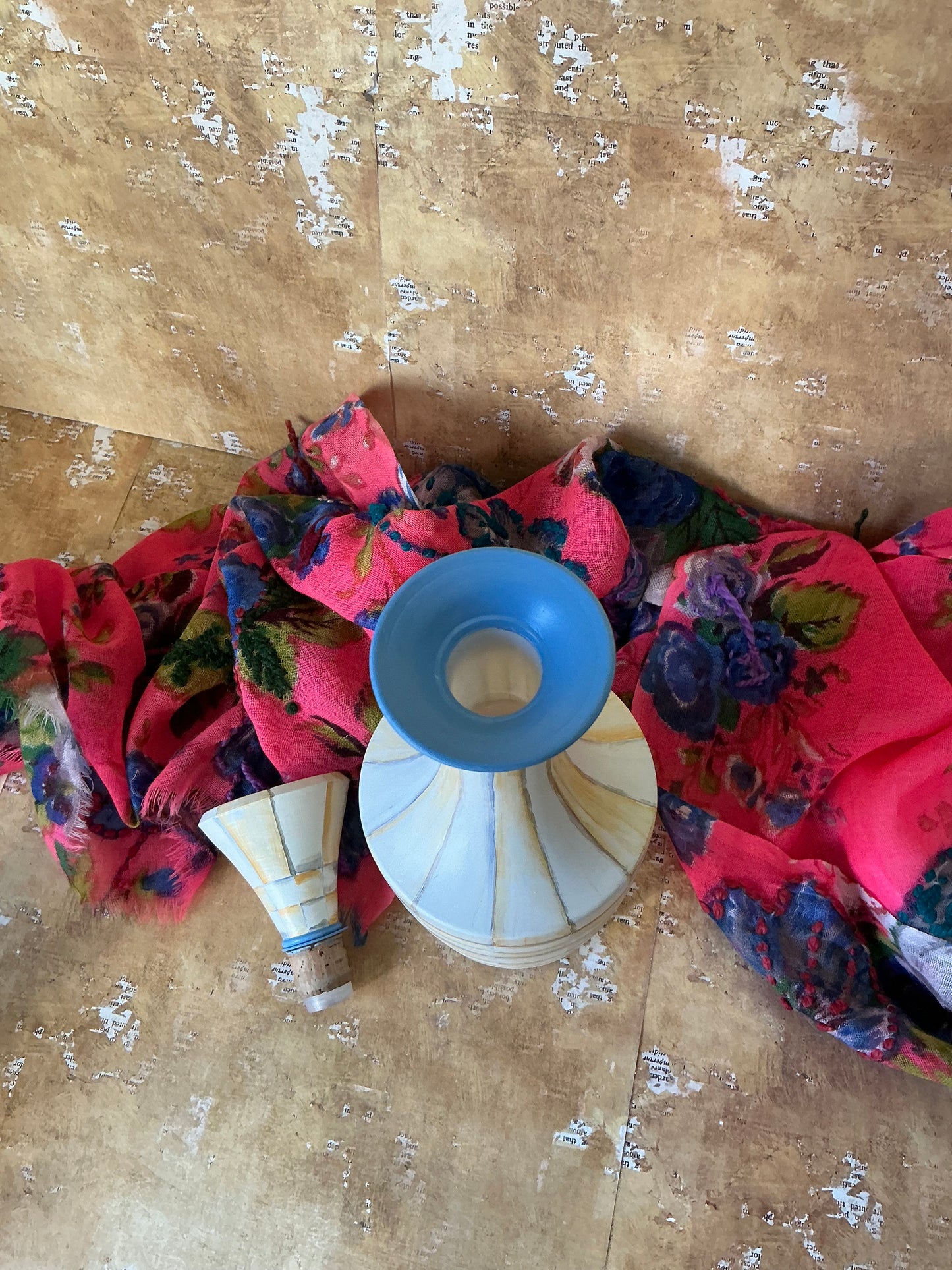 Decorative Parchment Decanter