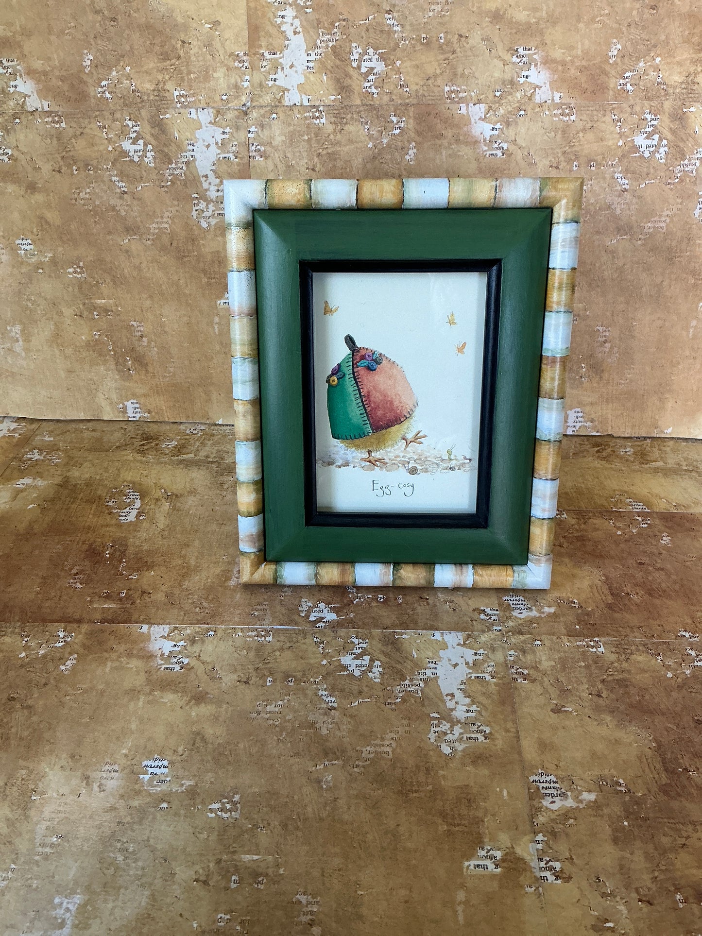 Frame with Egg-Cozy Chick