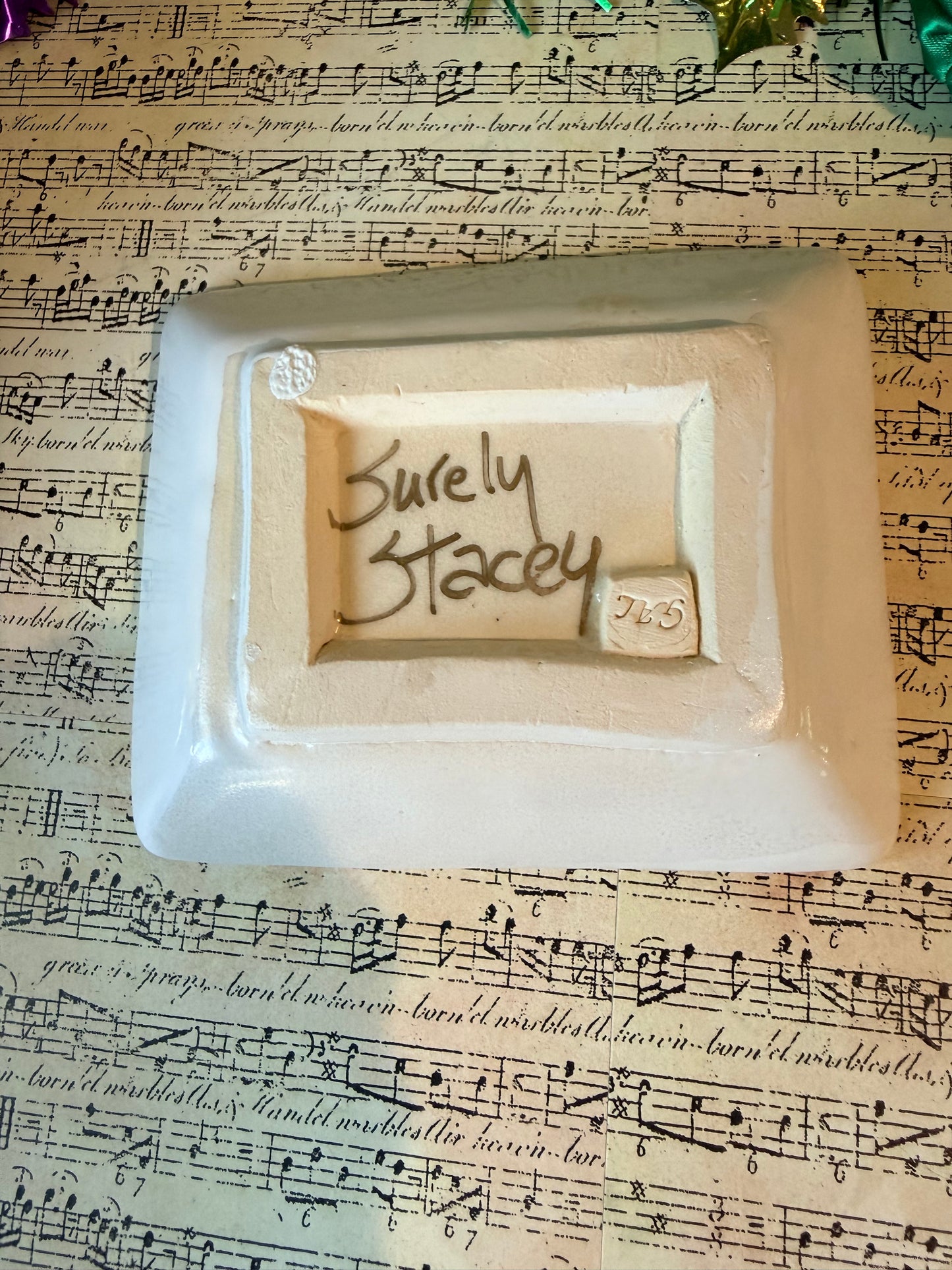 Bamboo Design Trinket Tray