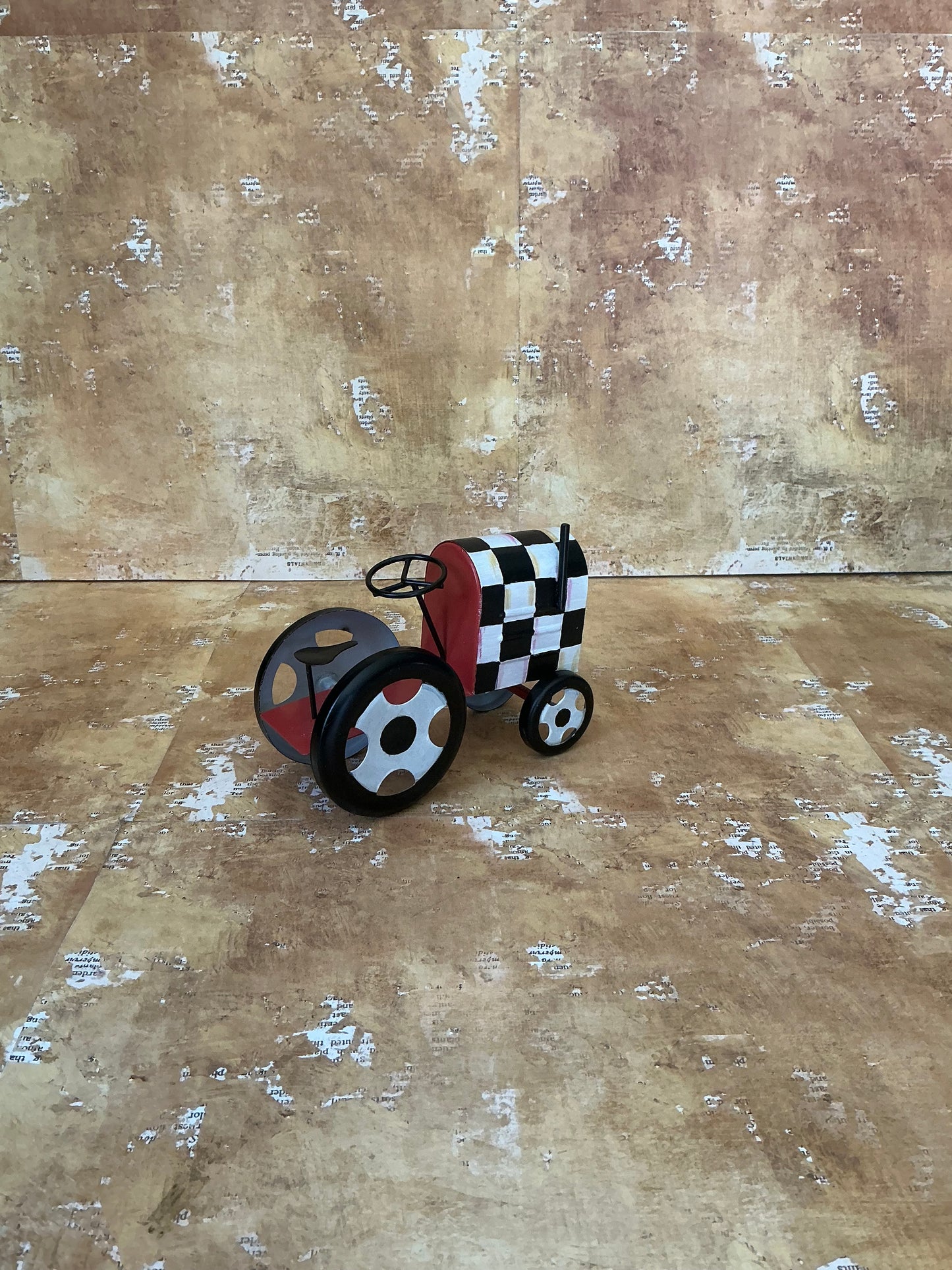 Metal Tractor Figurine
