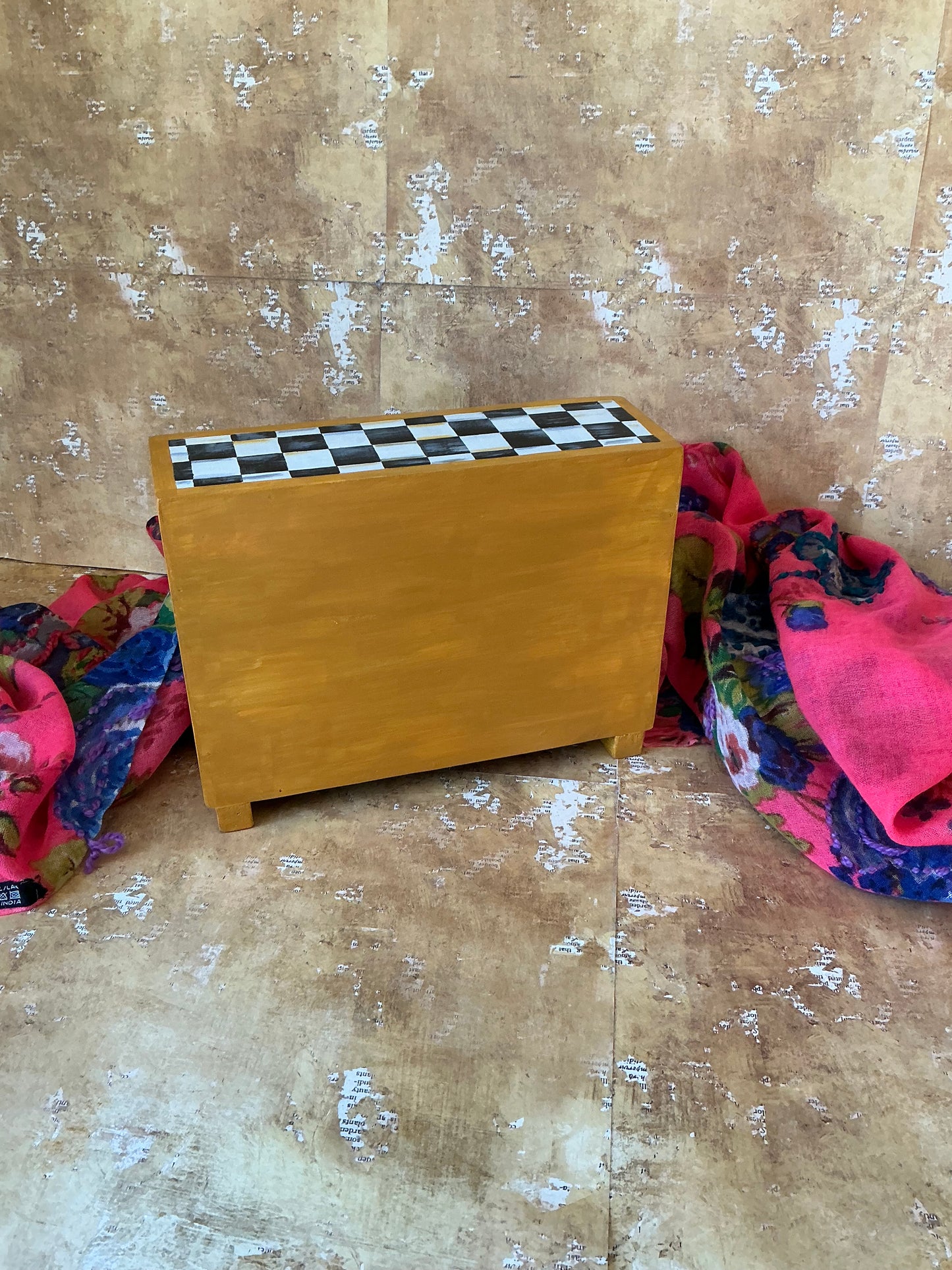 Hand Painted Wooden Indian Spice Chest