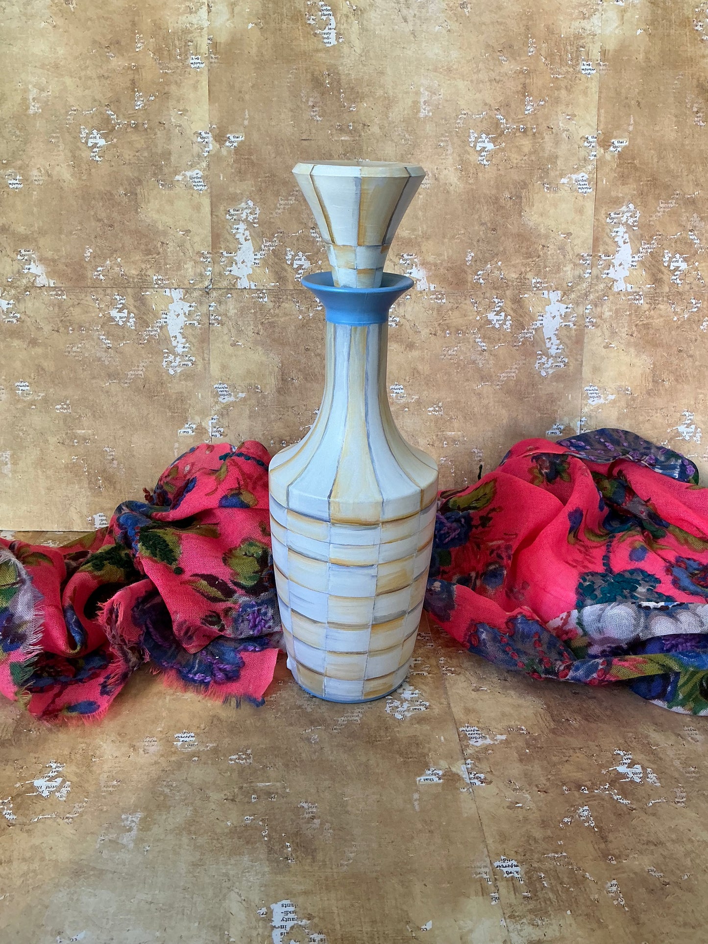 Decorative Parchment Decanter