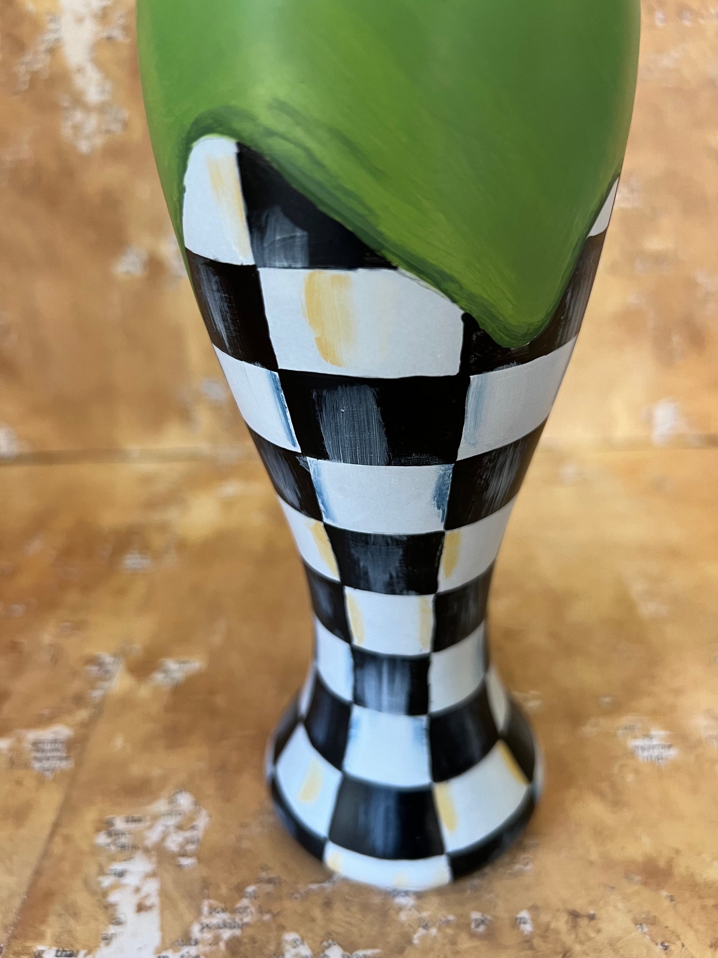 Checks in the Thicket Vase