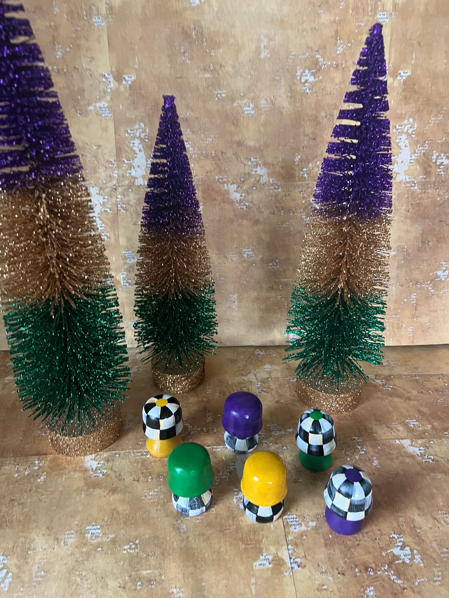 Mardi Gras Mini Mushrooms