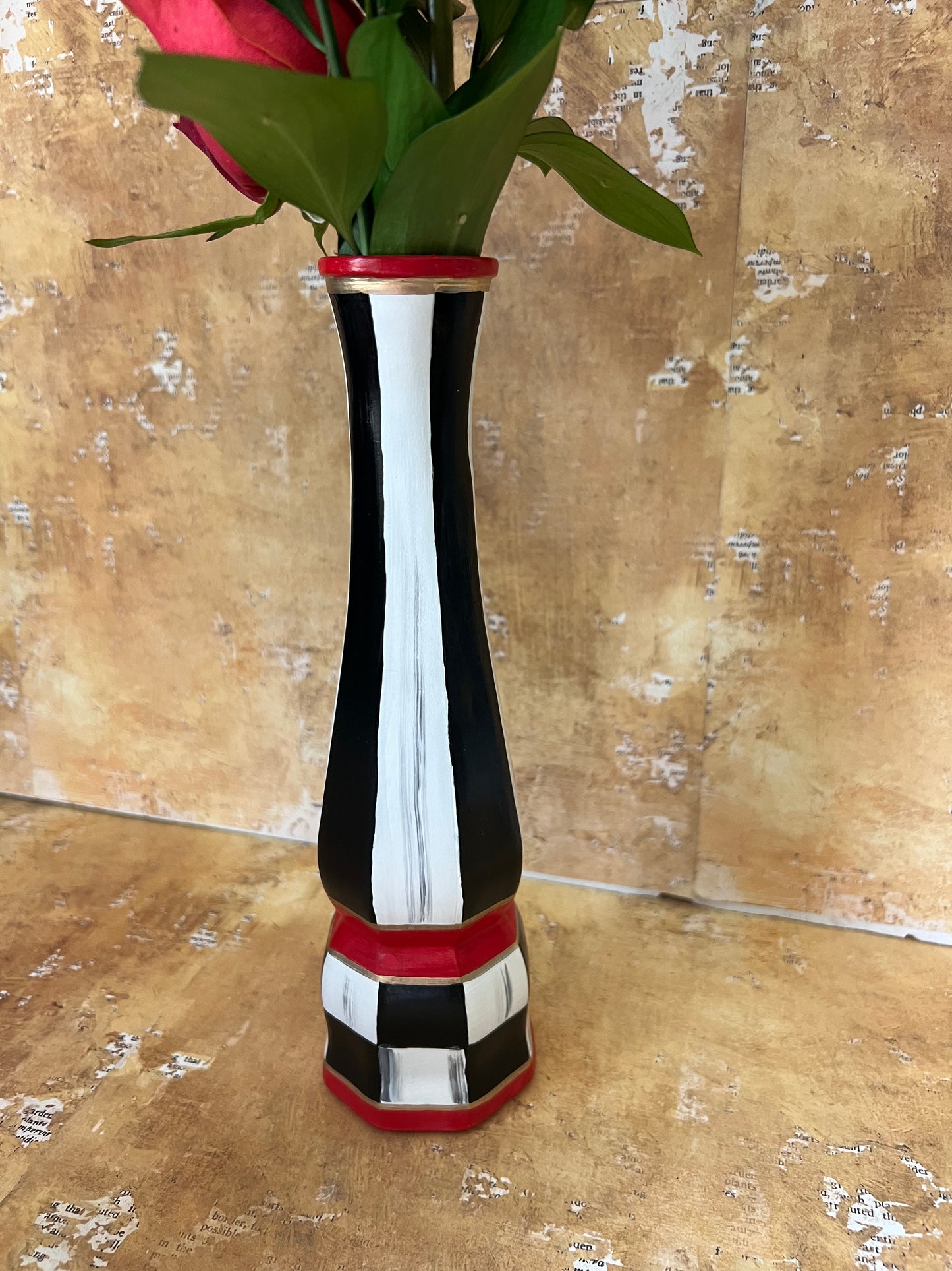 Red Banded Vase