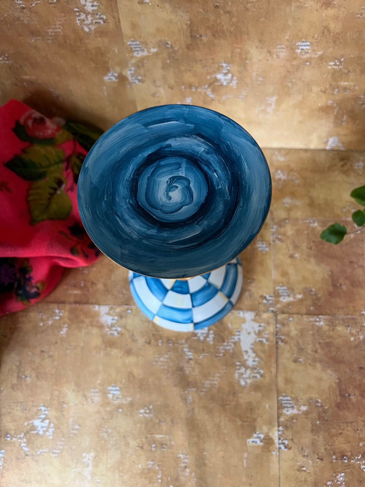 Blue and White Candle Holders