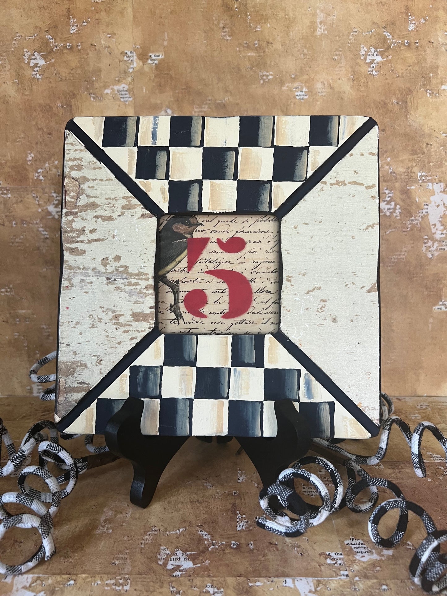 Rustic wood frame or plaque
