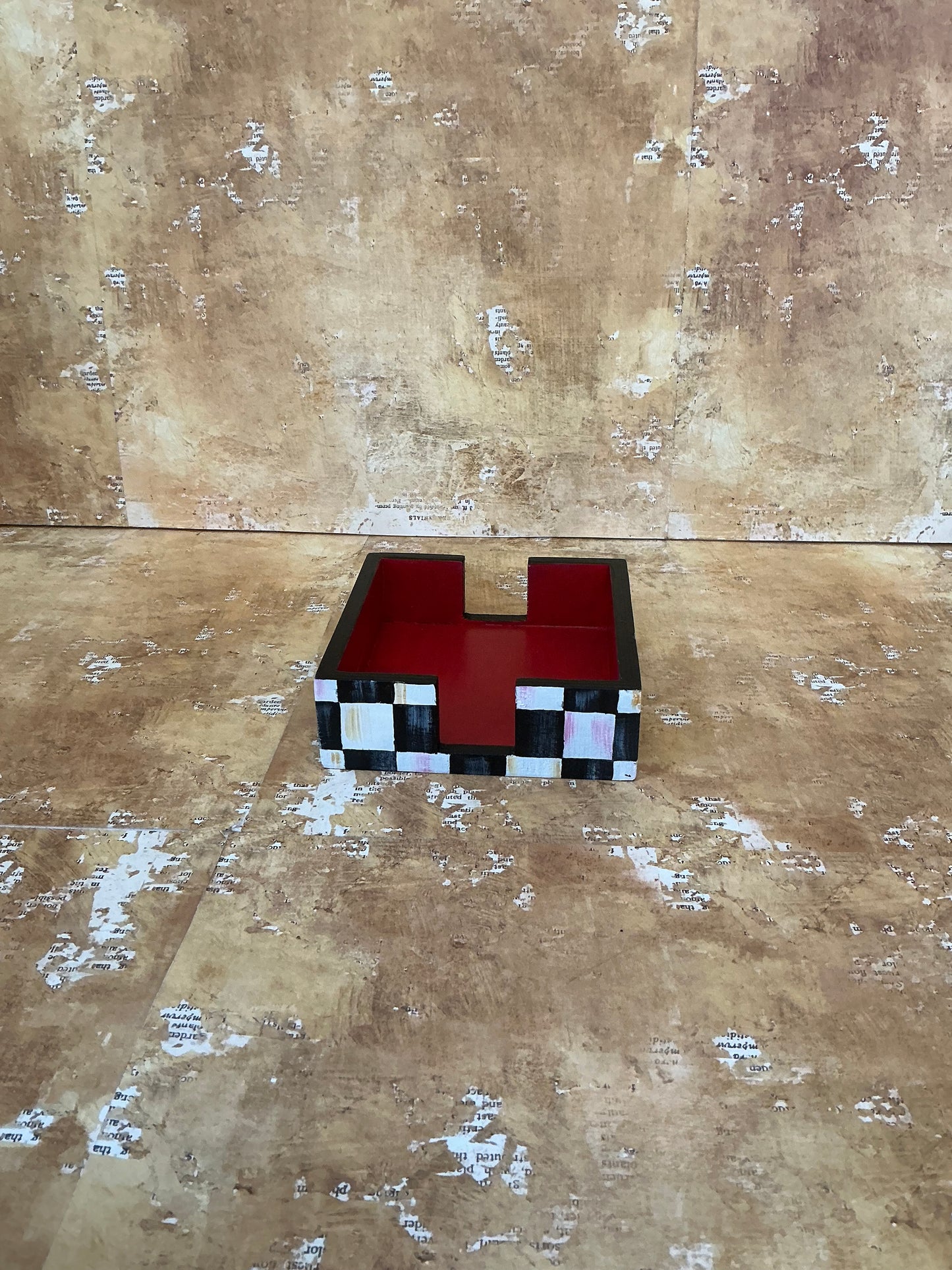 Checkered Coasters With Box