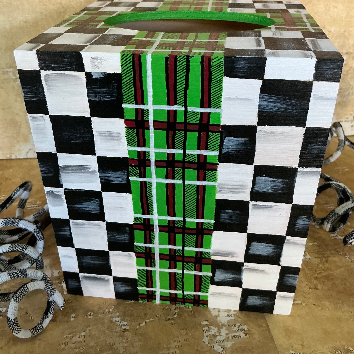 Holiday Tissue Box Cover