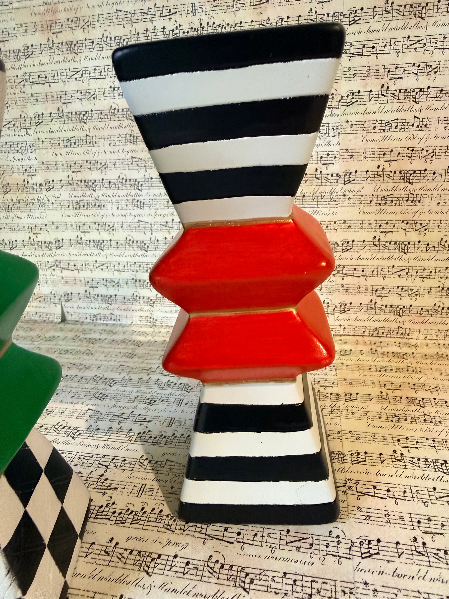 Checkered and Striped Holiday Tealight Holders