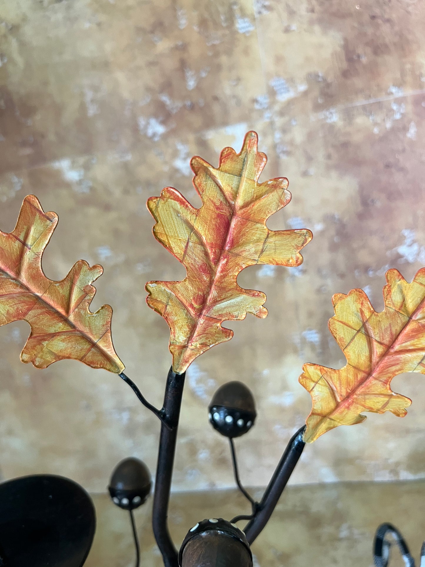 Leaf and Acorn Candleholder