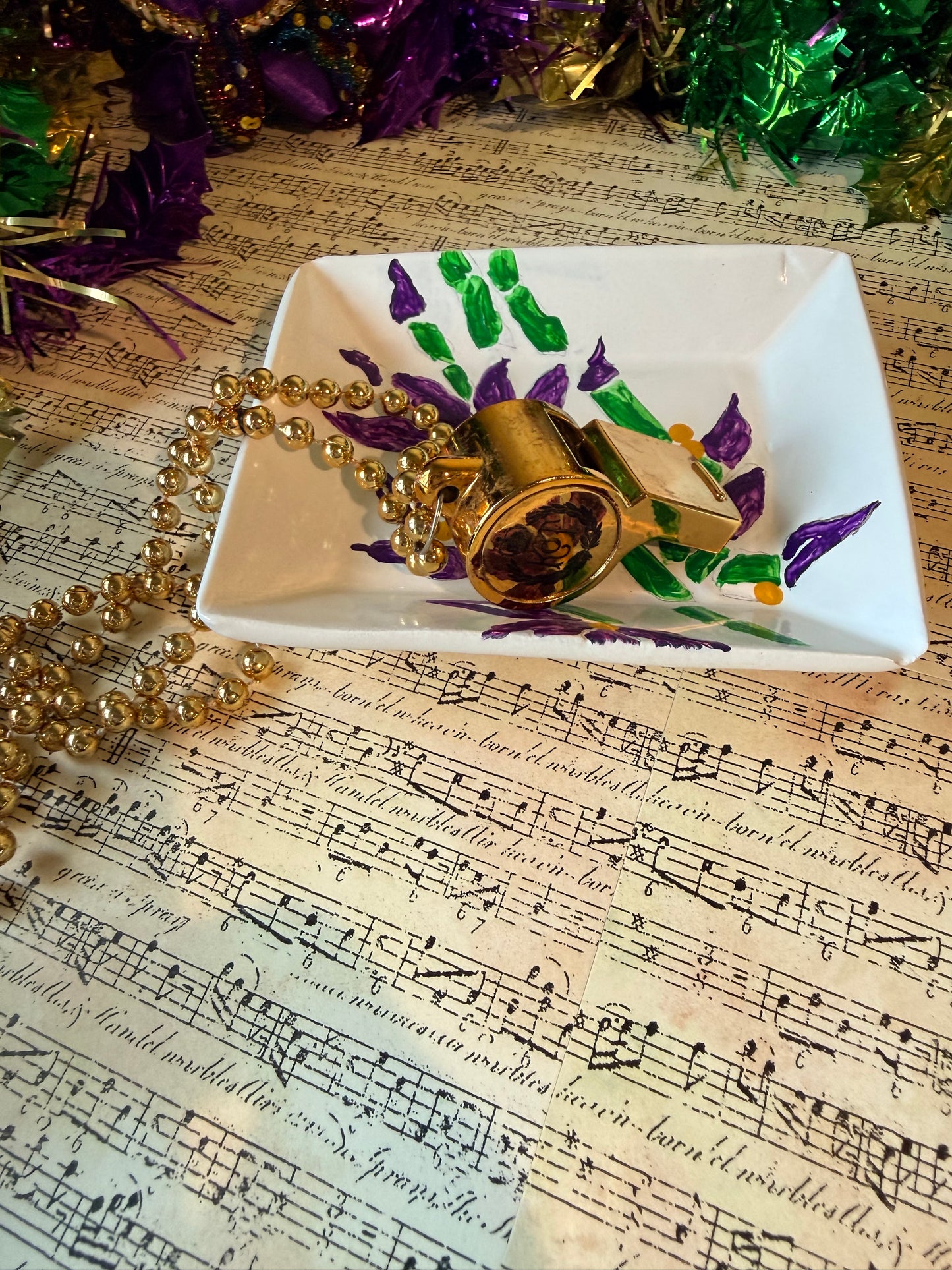 Bamboo Design Trinket Tray