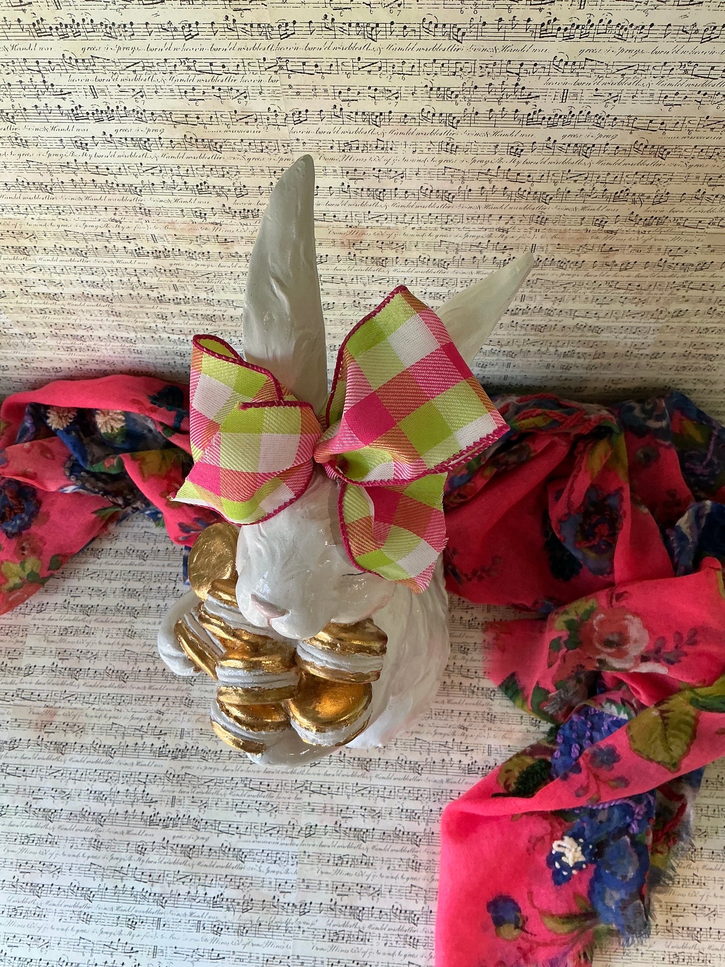 White Rabbit With Macarons