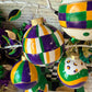 Mardi Gras Hand Painted Ornaments