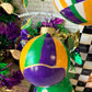 Mardi Gras Hand Painted Ornaments