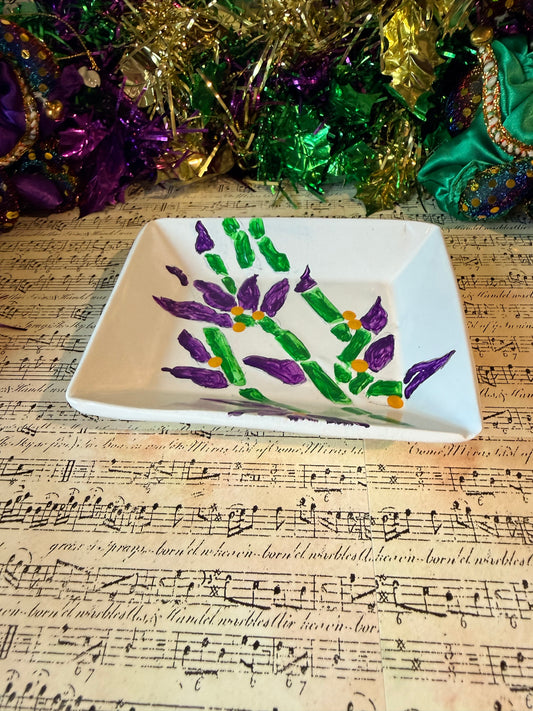 Mardi Gras/Bamboo Trinket Tray