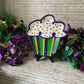 Mardi Gras Cupcake Dish