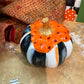 Frosted 3” Ceramic Pumpkin