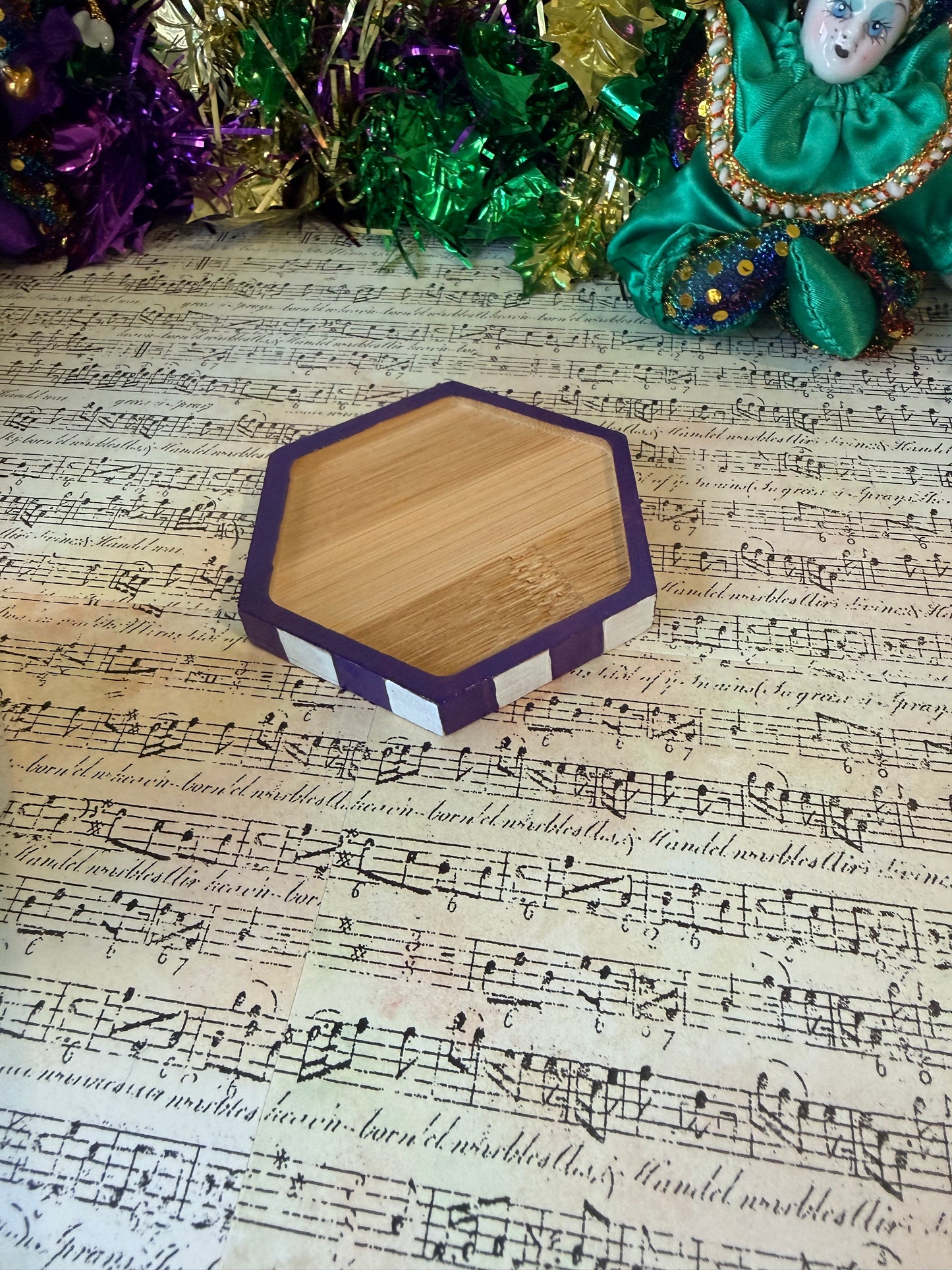 Mardi Gras Faux Succulents