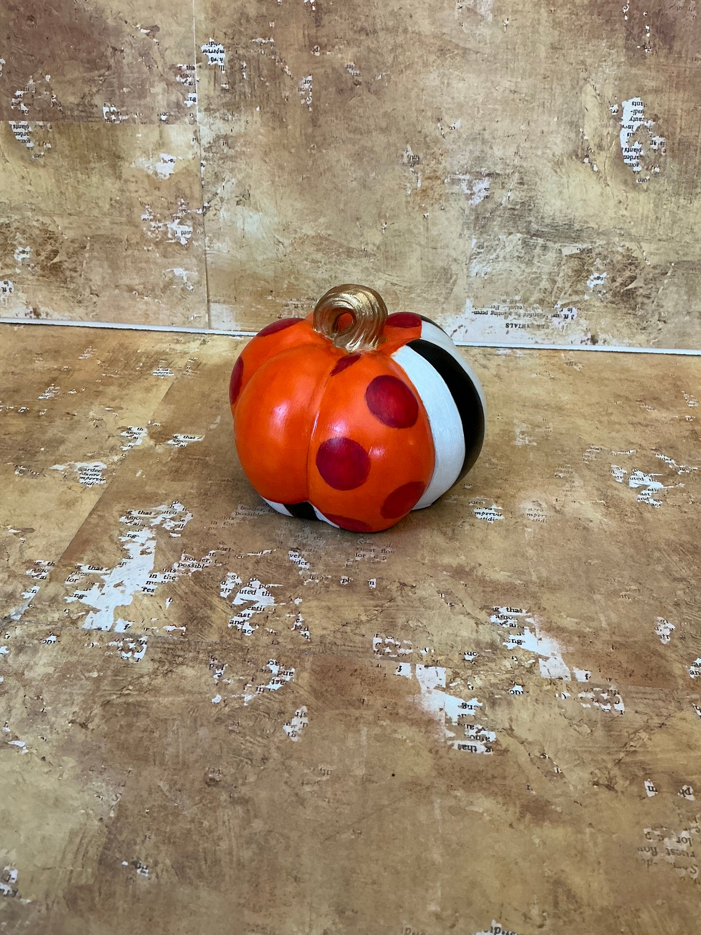 Polka Dot and Striped Pumpkins