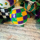 Mardi Gras Hand Painted Ornaments
