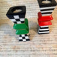 Checkered and Striped Holiday Tealight Holders