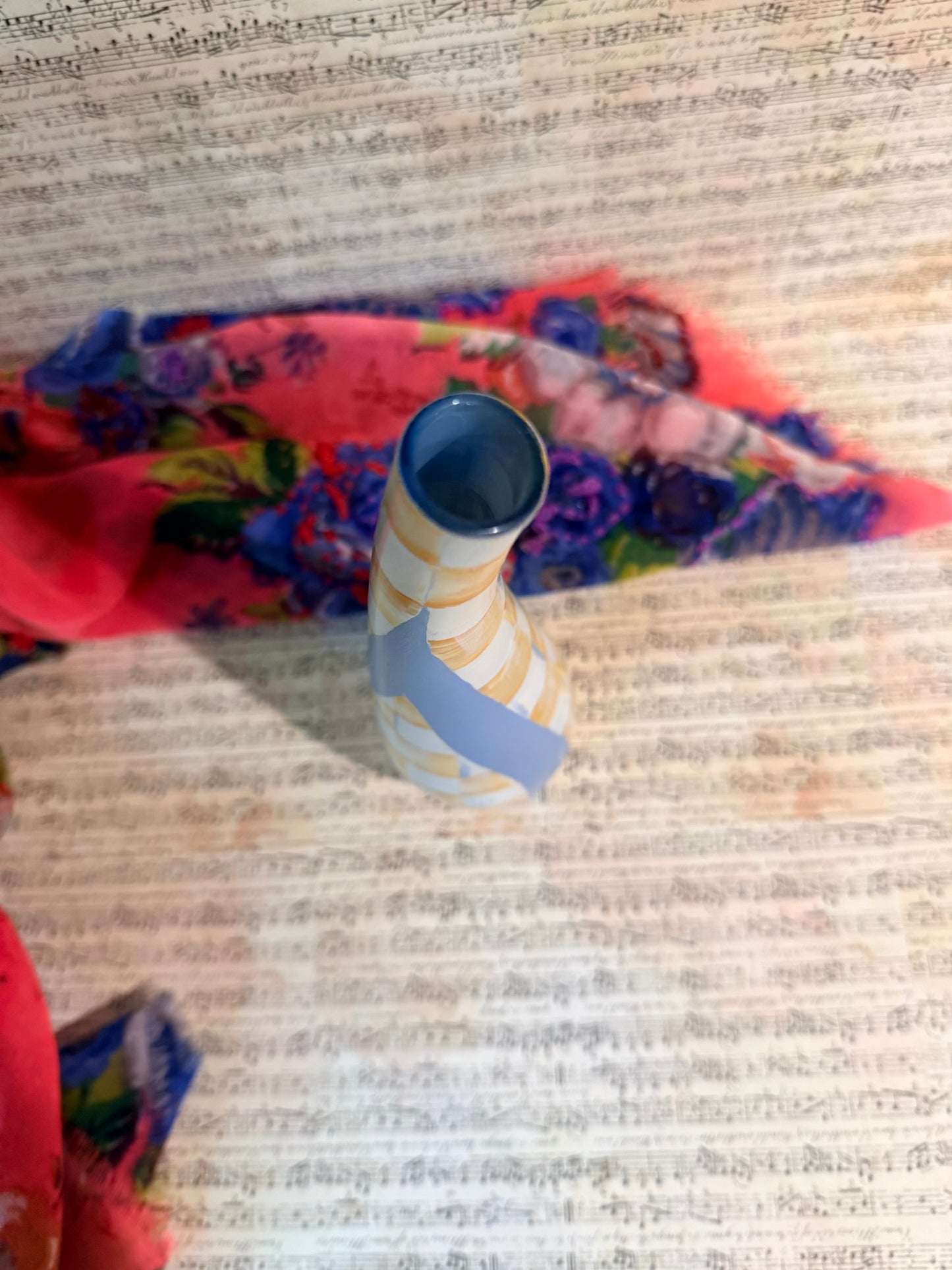 Parchment Teardrop Vase