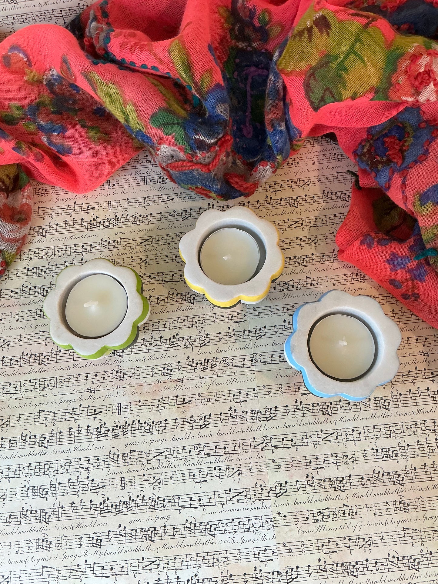Hand Painted Tea Light Holders