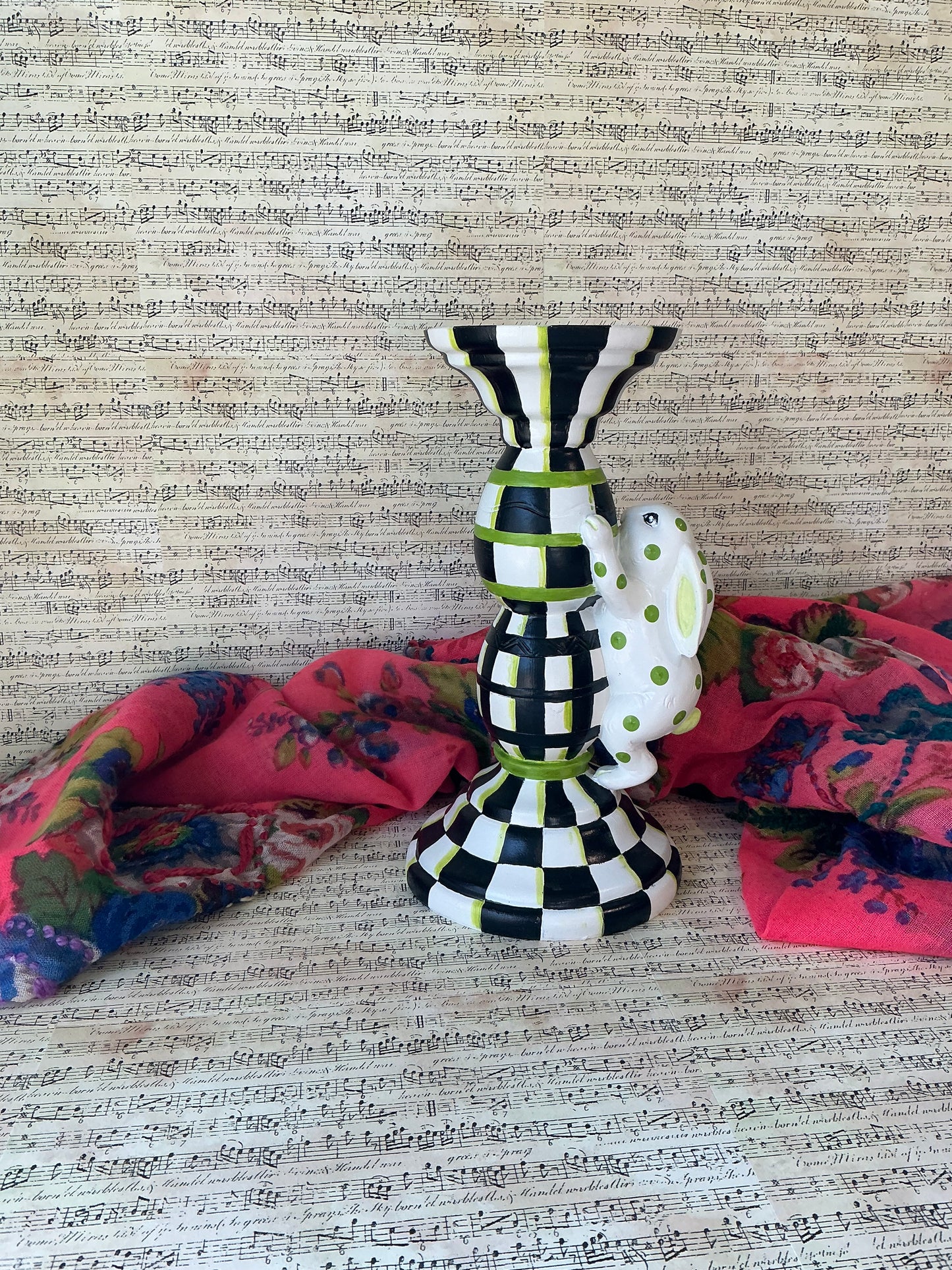Bunny Pillar Candle Holder