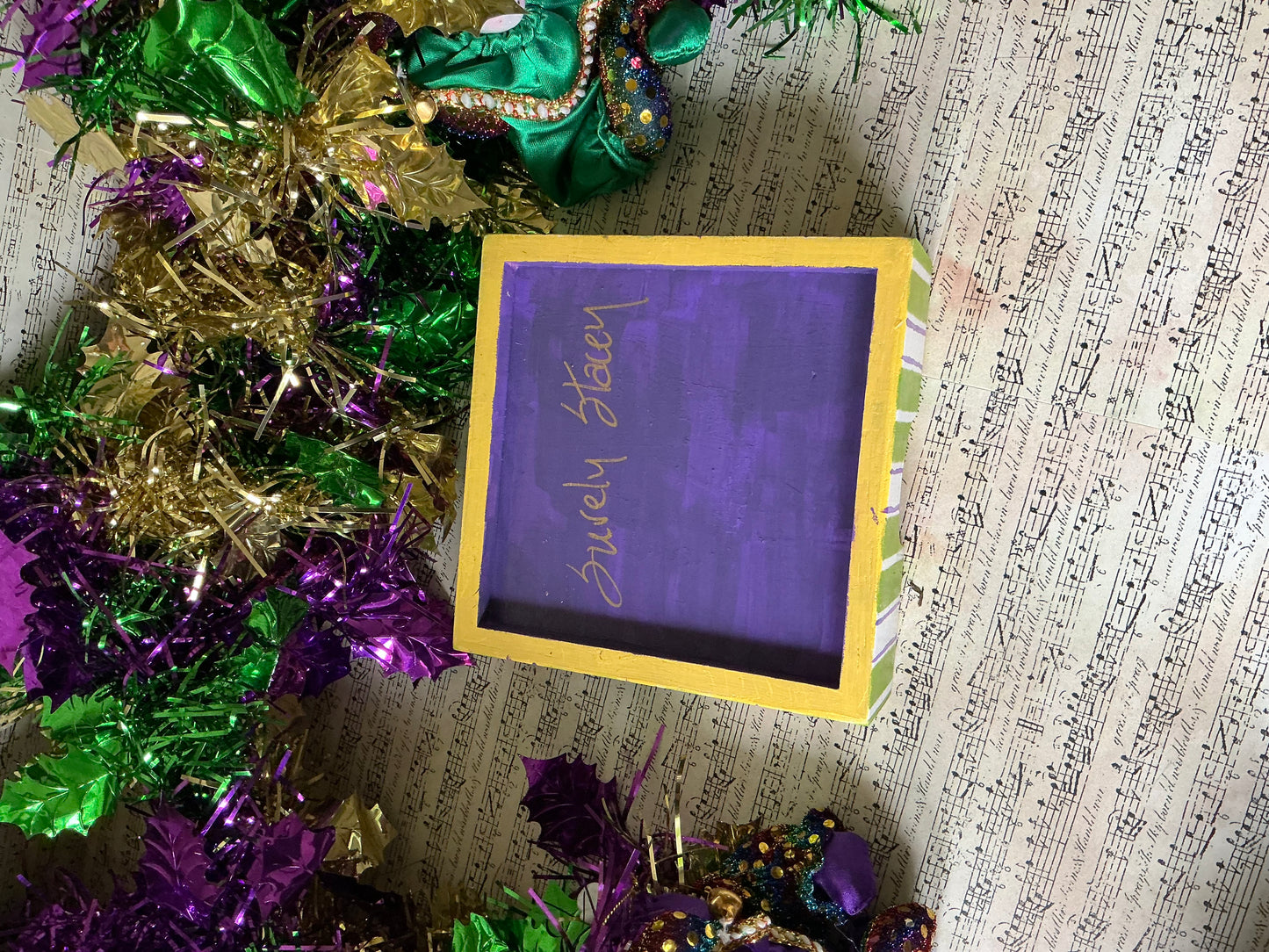 Plaid Coasters in Wooden Box