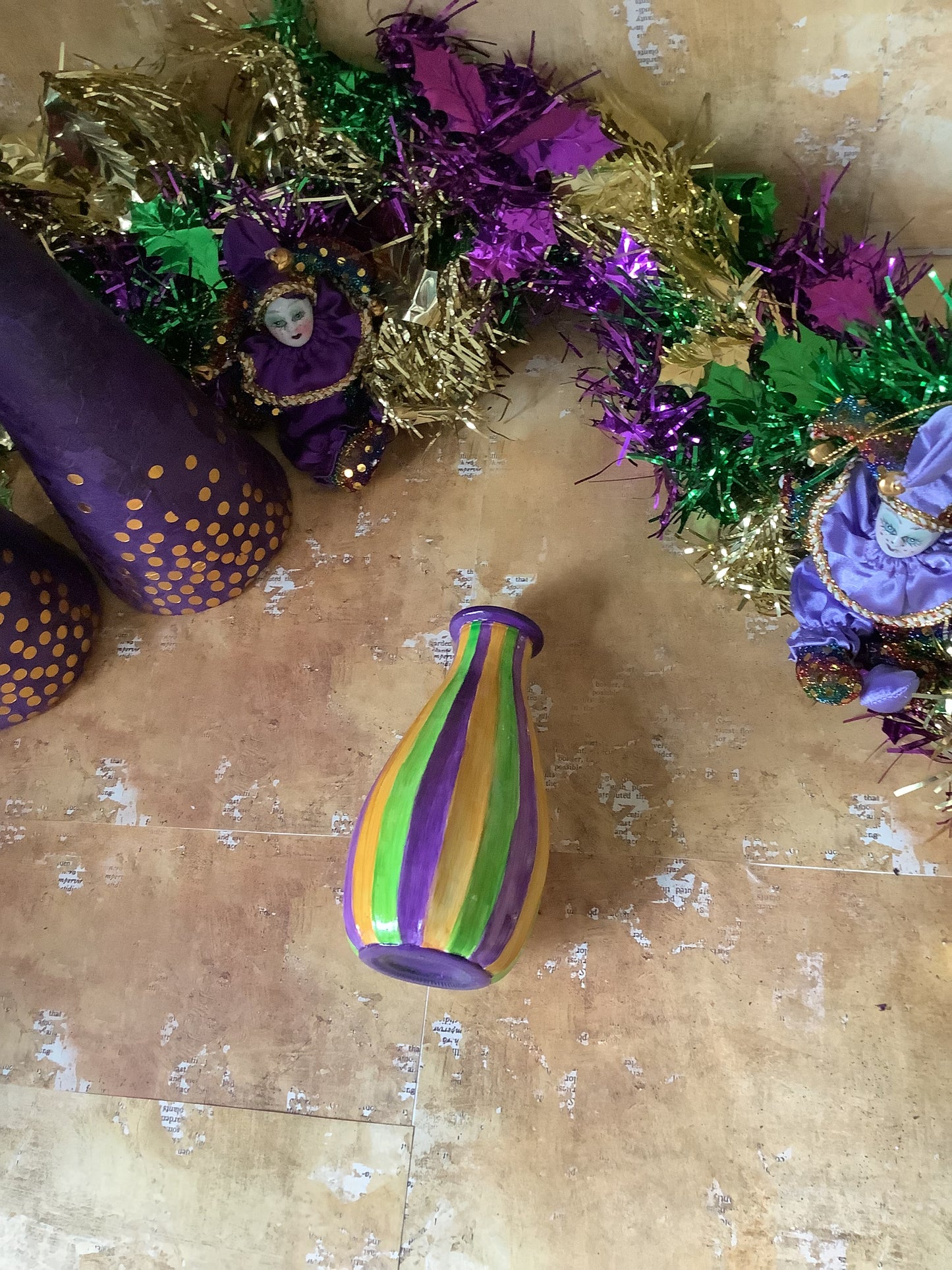 Striped Bud Vase