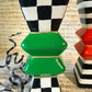 Checkered and Striped Holiday Tealight Holders