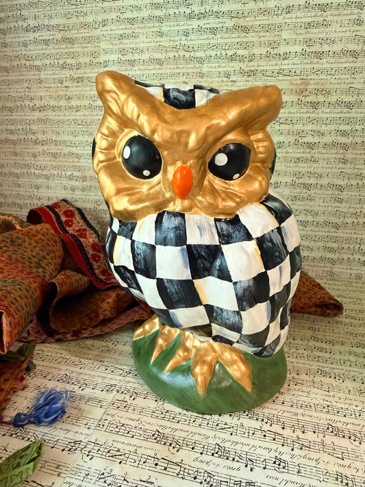 Owl on Perch