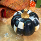 Black and White Checkered Pumpkin