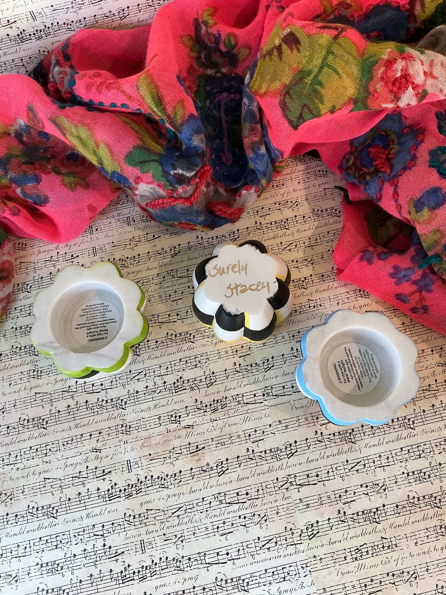 Hand Painted Tea Light Holders