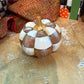 Brown and White Checkered Pumpkin