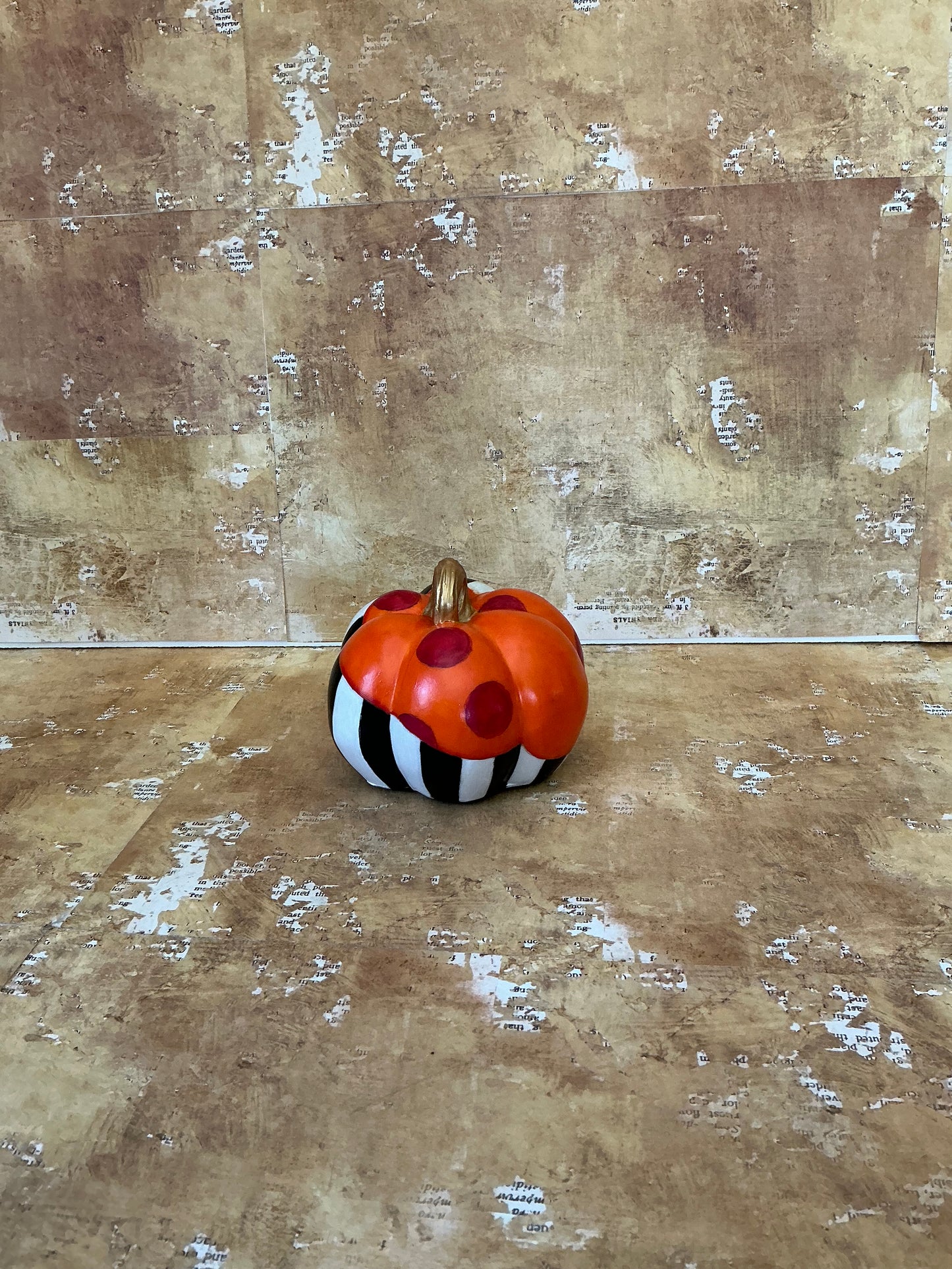 Polka Dot and Striped Pumpkins