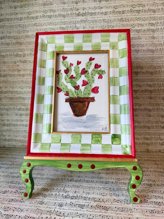 Cindy Lou Frame with Valentine Art