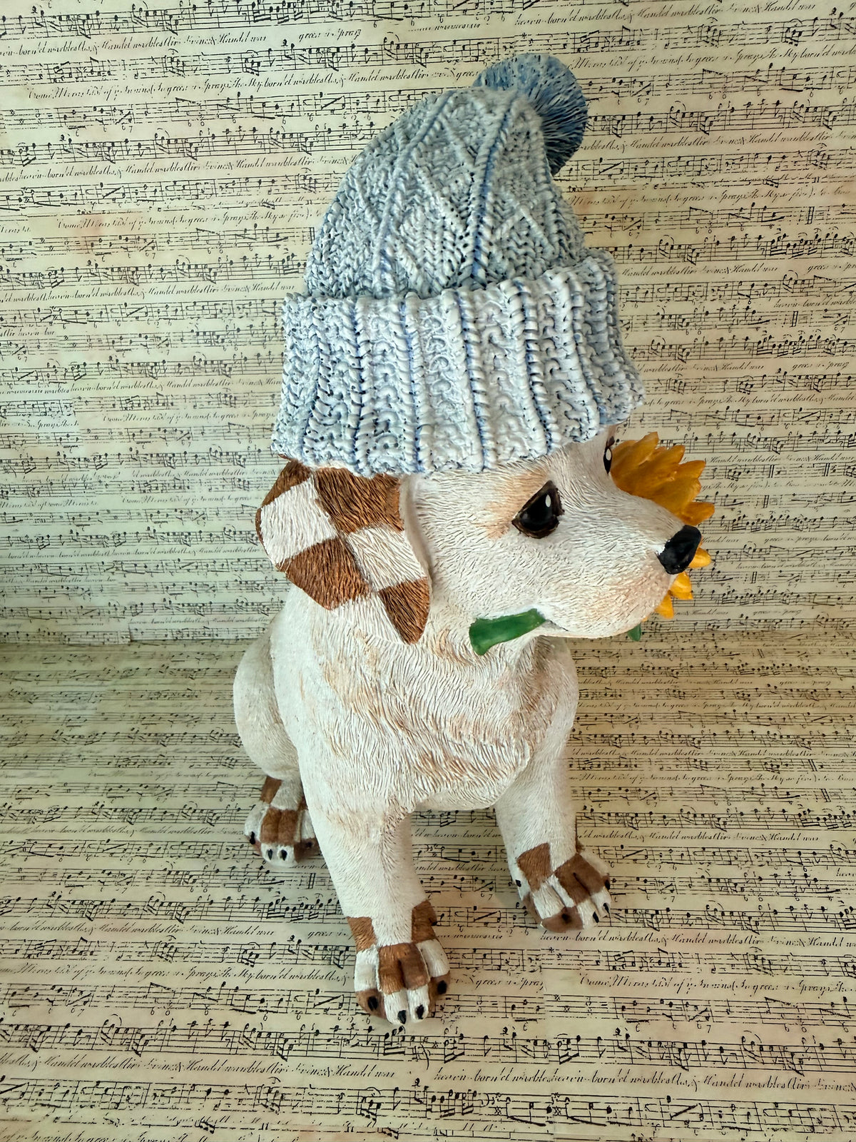 Hand Painted Daisy Dog