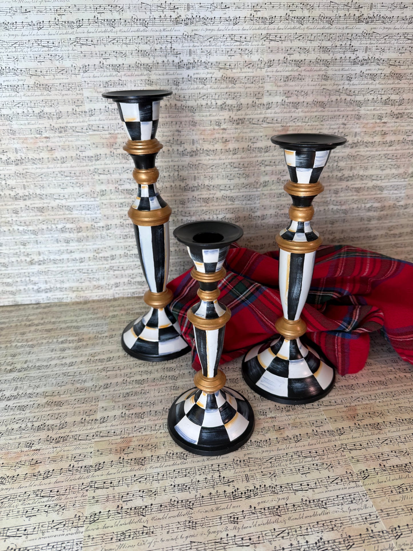 Classic Taper Candlesticks, Set of 3
