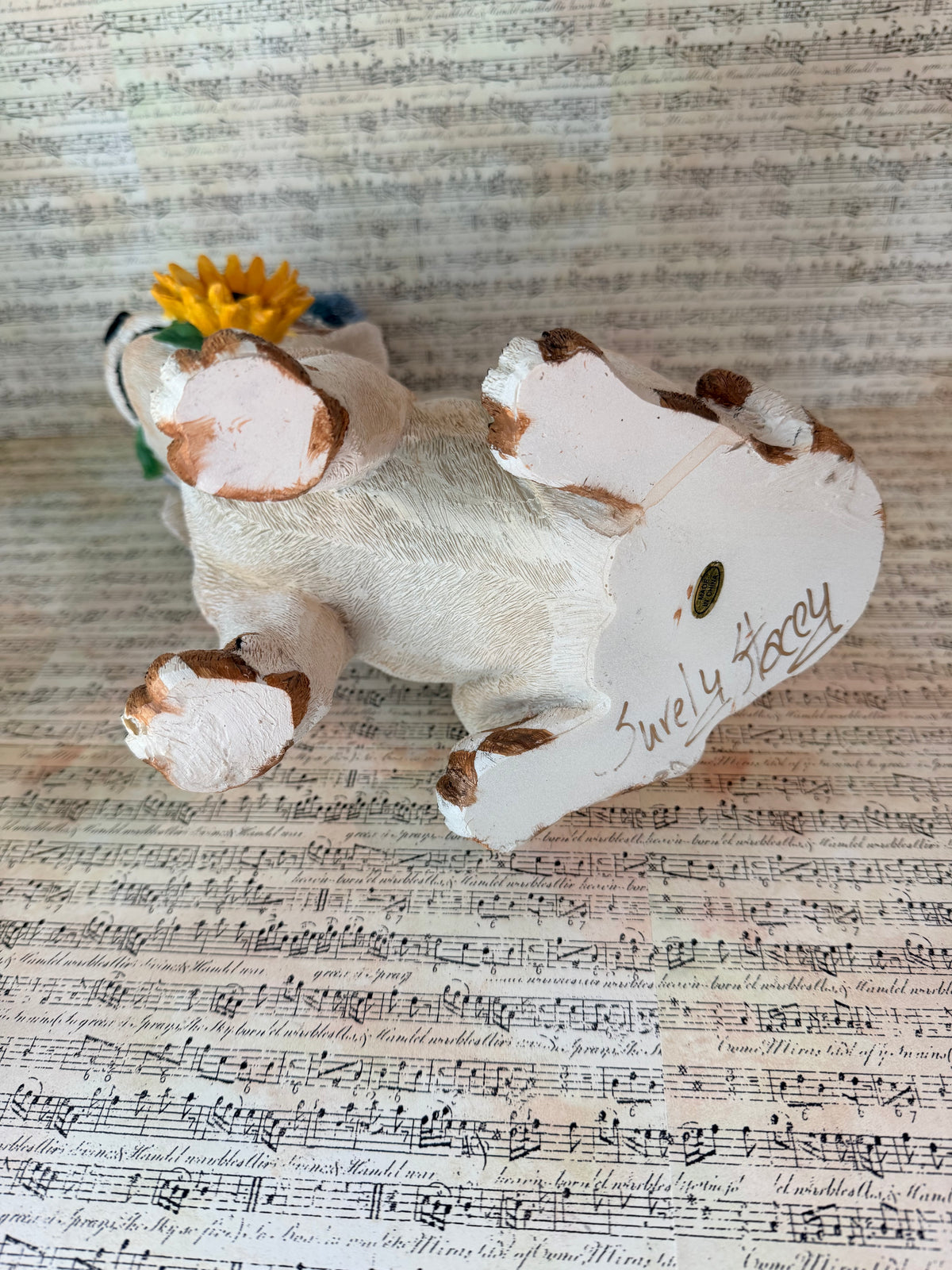 Hand Painted Daisy Dog