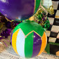 Mardi Gras Hand Painted Ornaments