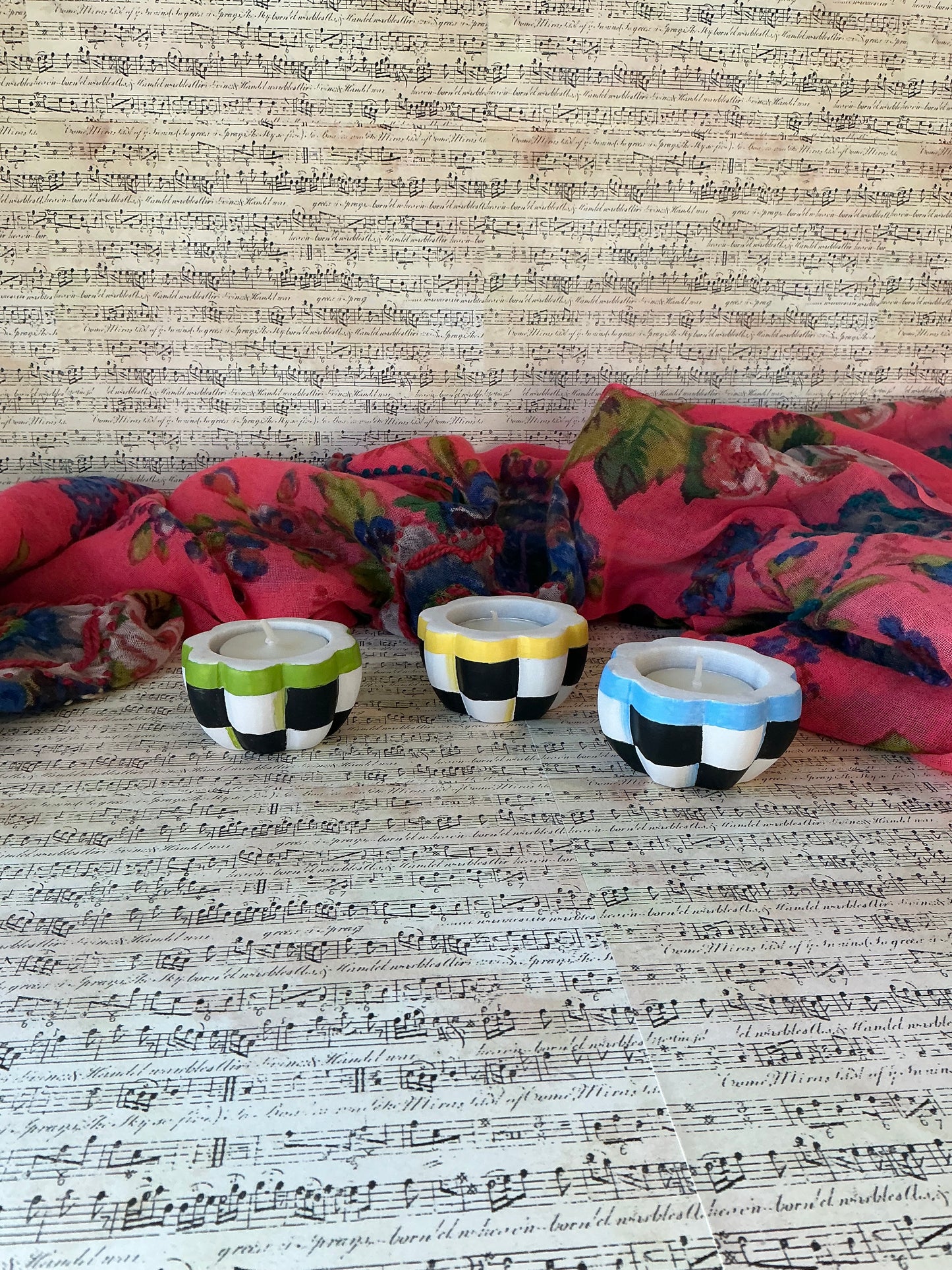 Hand Painted Tea Light Holders
