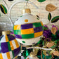 Mardi Gras Hand Painted Ornaments